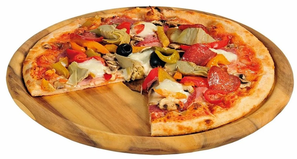 Kesper 28462 Akácfa pizzatálca, átmérő 32 cm