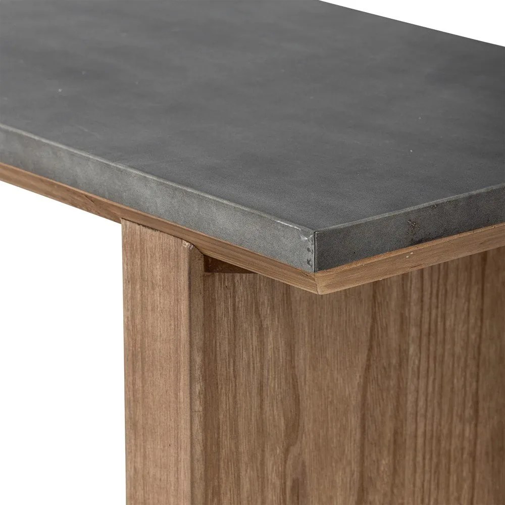 Natúr színű konzolasztal fém asztallappal 40x110 cm Riva – Bloomingville