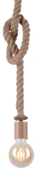 Leuchten Direkt 13572-79 - Csillár zsinóron DIY 1xE27/10W/230V barna