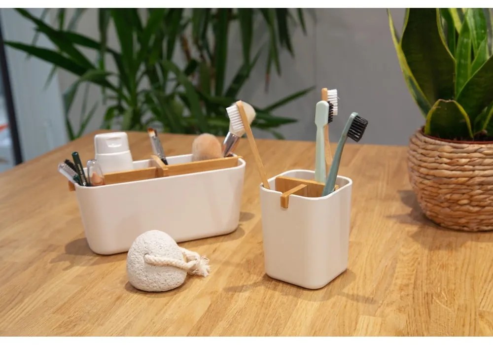 Ecologic fehér fürdőszobai rendszerező, 8,4 x 7,8 cm - Compactor