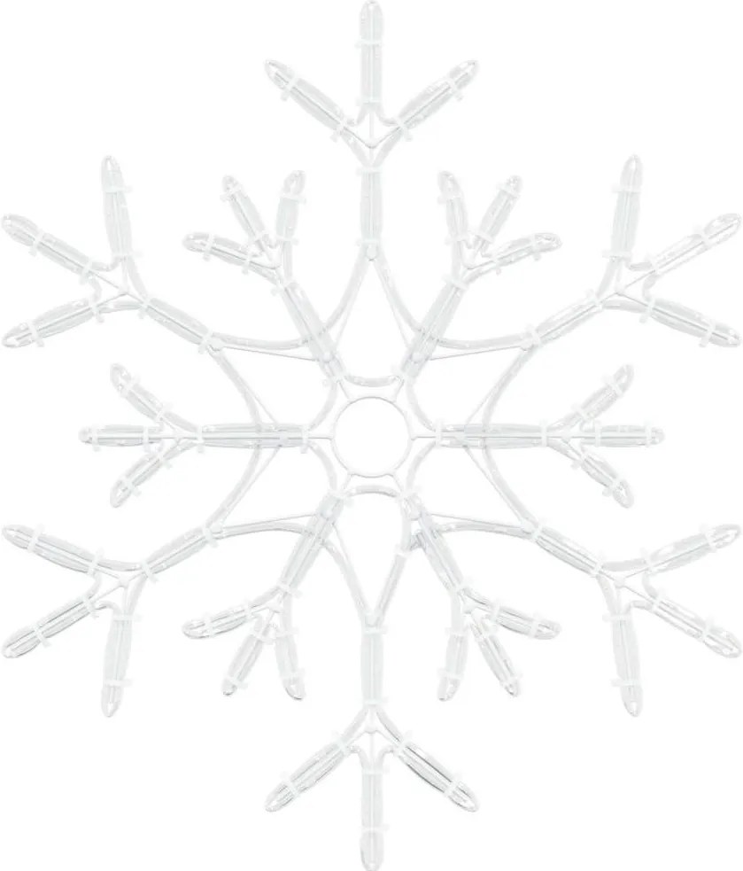 Karácsonyi Hópehely Meleg fehér 56 x 49 x 0.7 cm PVC