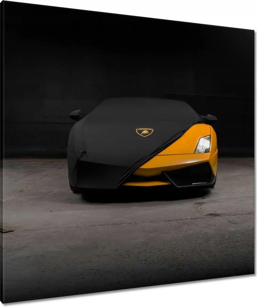 Vászonkép 90x90 Narancssárga autó