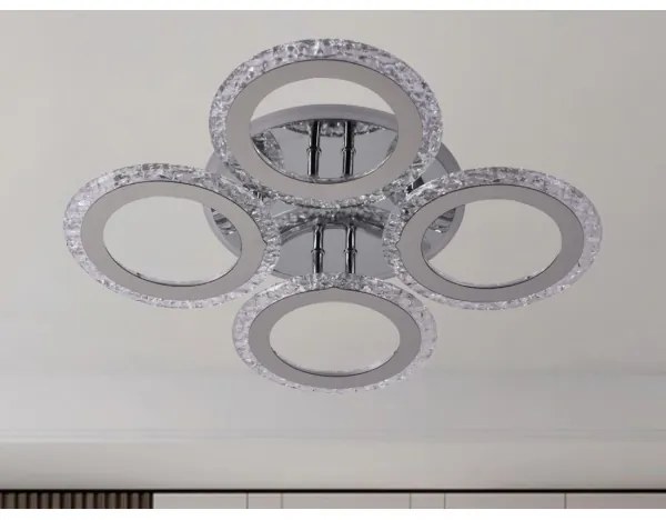 LED Dimmelhető felületre szerelhető csillár LED/55W/230V 3000-6500K + távirányító