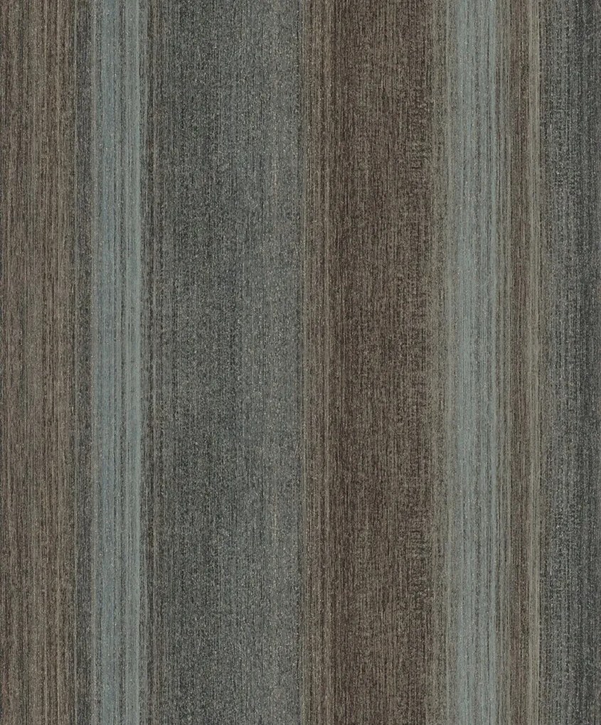 Tapéta motívum függőleges csíkok barna türkiz arany flizelin