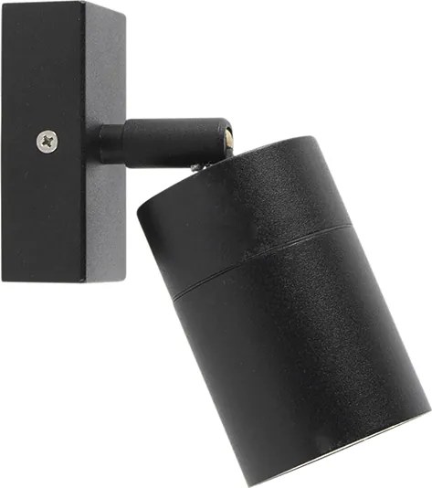 Kültéri fali lámpa fekete állítható IP44 - Solo