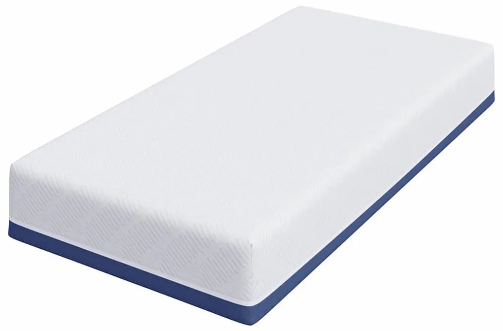 Matrac Fehér és kék 80 x 160 cm Gél Memóriahab