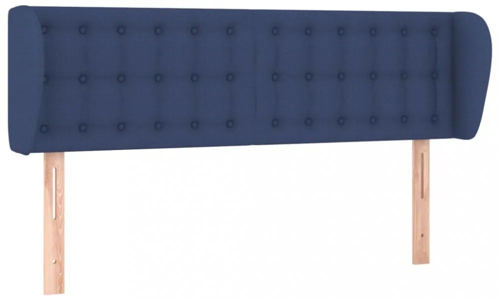 kék szövet fejtámla 147x23x78/88 cm