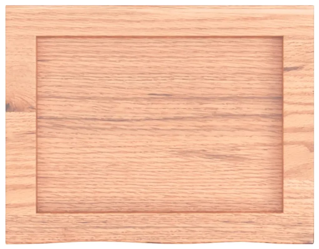 világosbarna kezelt tömör tölgyfa fali polc 40x30x(2-4) cm