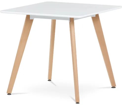 Autronic Étkezőasztal 80x74 cm MDF matt fehér DT-312 WT