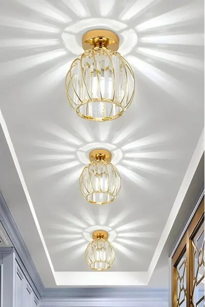Mennyezeti lámpa BELLA 1xE27/40W/230V átmérő 20 cm arany