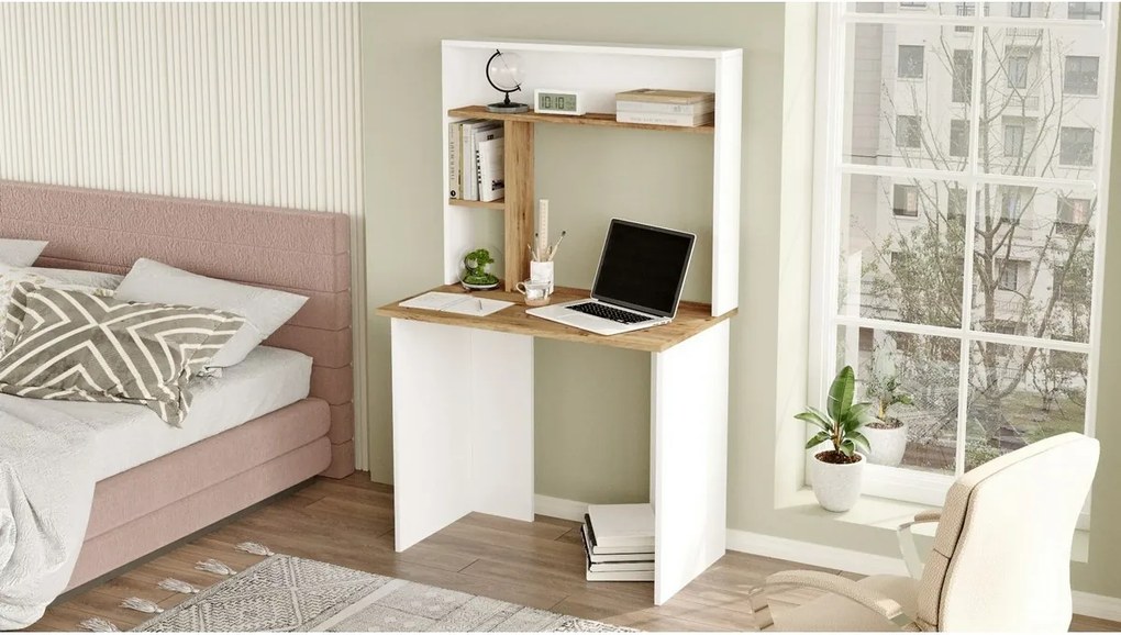 Brino Atlantic Pine and White íróasztal