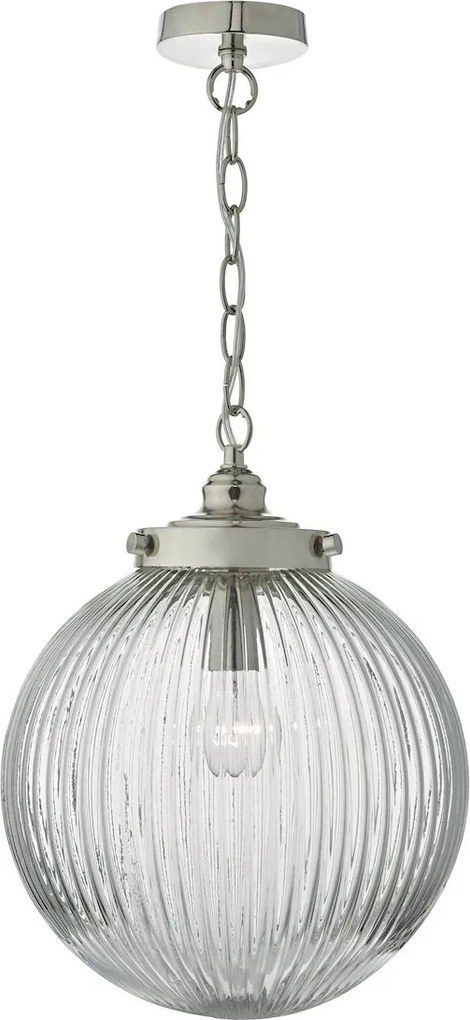 Dar lighting modern függeszték tamara átlátszó szatén nikkel dartam0138