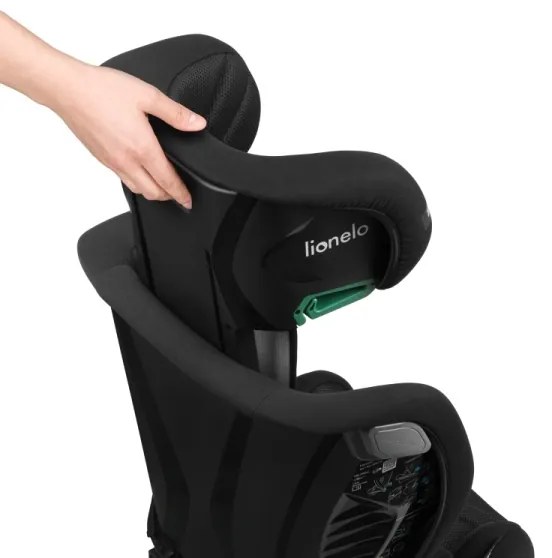 Lionelo - Autós gyerekülés IGO i-Size 100-150 cm fekete karbon
