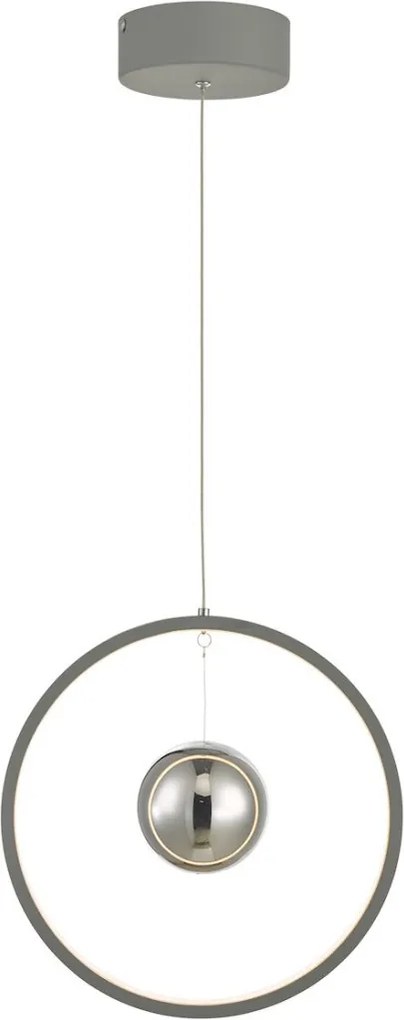 DAR LIGHTING MER0139 MERCURY Modern Függesztett Lámpa Ezüst, Szürke LED IP20