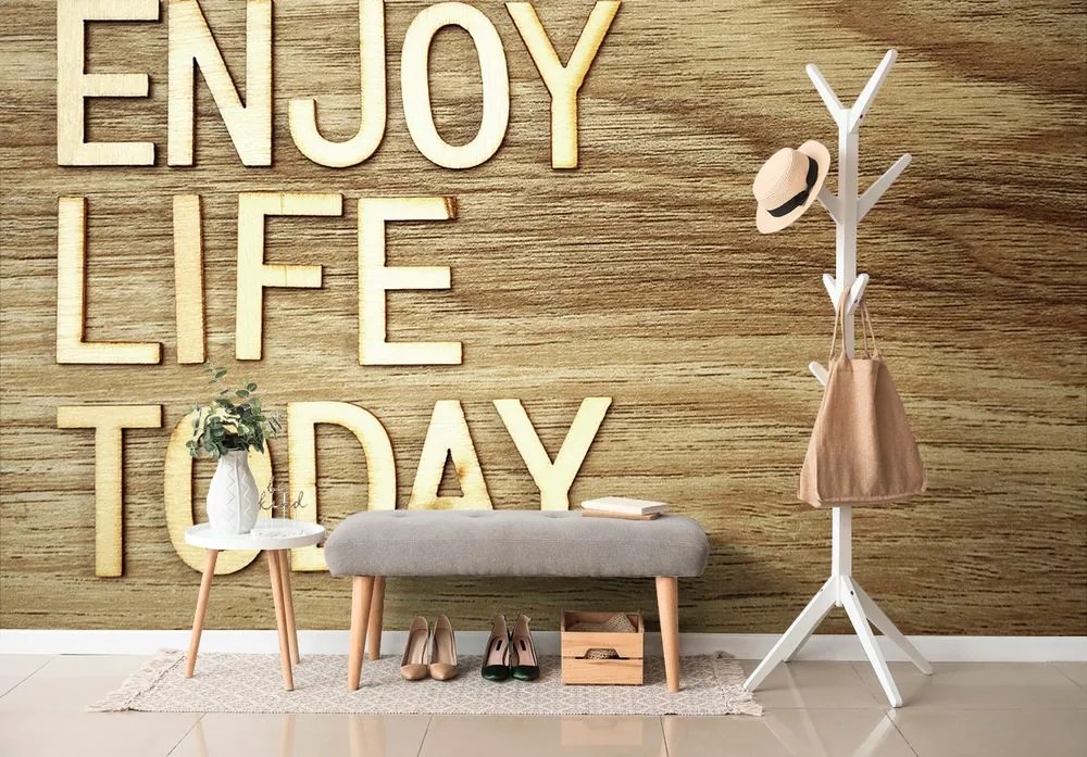 Tapéta idézettel  - Enjoy life today