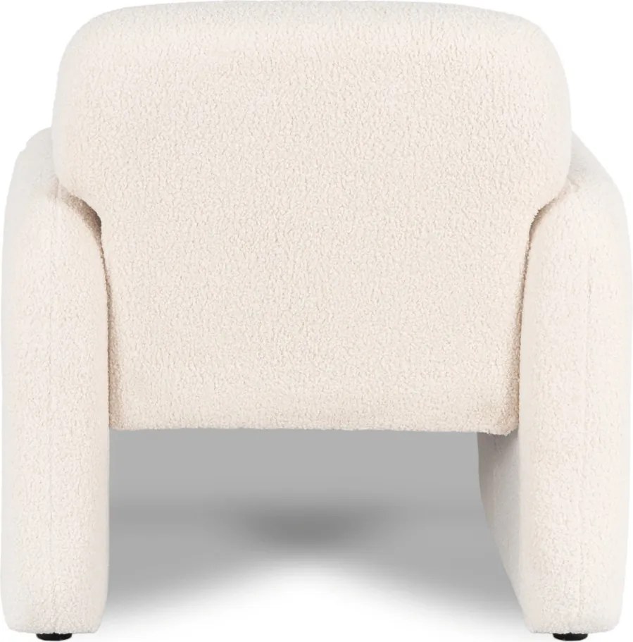 Pihenőfotel krém színben, bouclé kárpittal TOGO