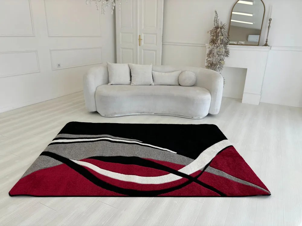 Margit Fekete-piros (Black) szőnyeg F361 60x220