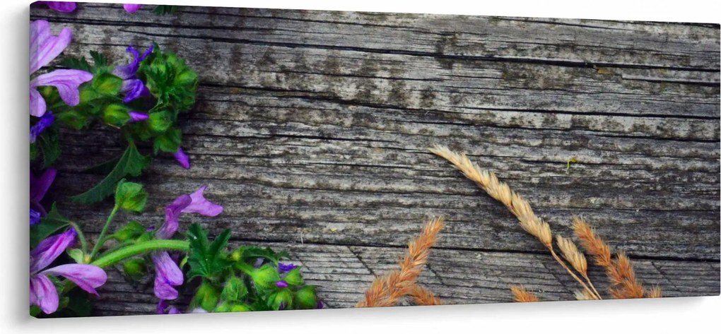 Kép - réti virágok (120x50 cm)