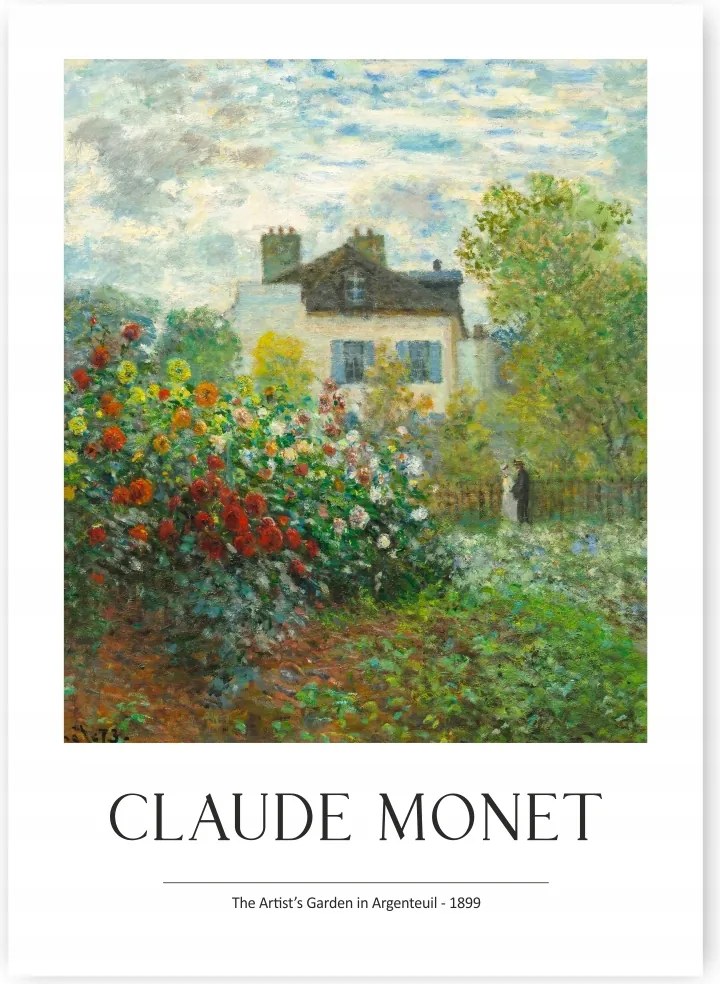 Claude Monet Művészkert Poszter 21x30 cm #288