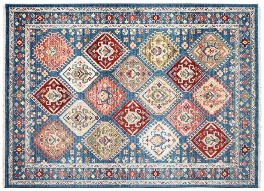 Designer vintage szőnyeg kék színben Szélesség: 120 cm | Hossz: 170 cm