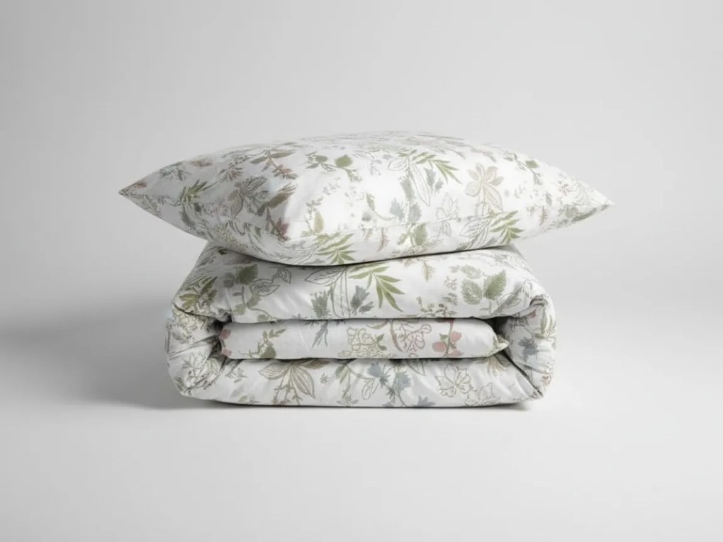 Renforcé pamut ágyneműhuzat FLORWELLA fehér Ágyneműhuzat mérete: 2 db 70 x 90 cm | 200 x 220 cm