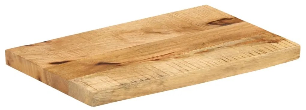 tömör nyers mangófa természetes élű asztallap 50 x 20 x 2,5 cm