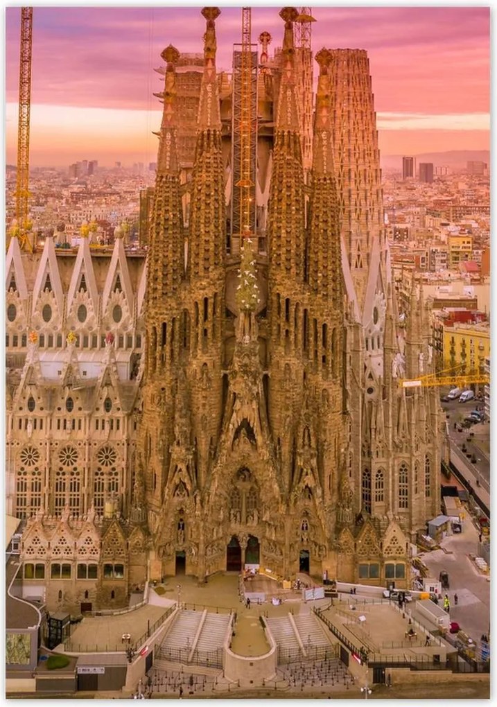 Poszterek 70x100 Napsütötte nap Barcelona