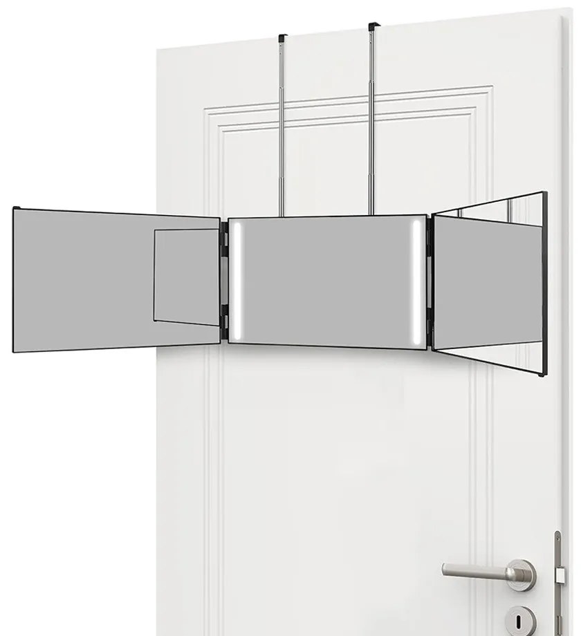 3 paneles tükör, teleszkópos felfüggesztéssel