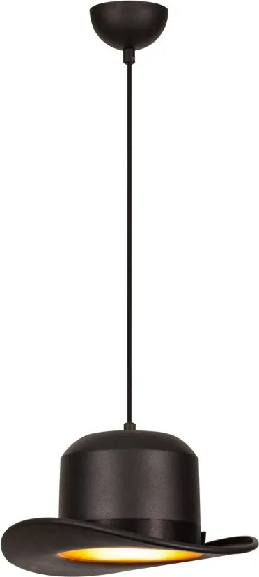 Sivani MR-992 fekete fém függőlámpa, Ø30 cm