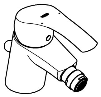 GROHE 32929002 - EUROSMART S méretű bidé csaptelep, fényes króm