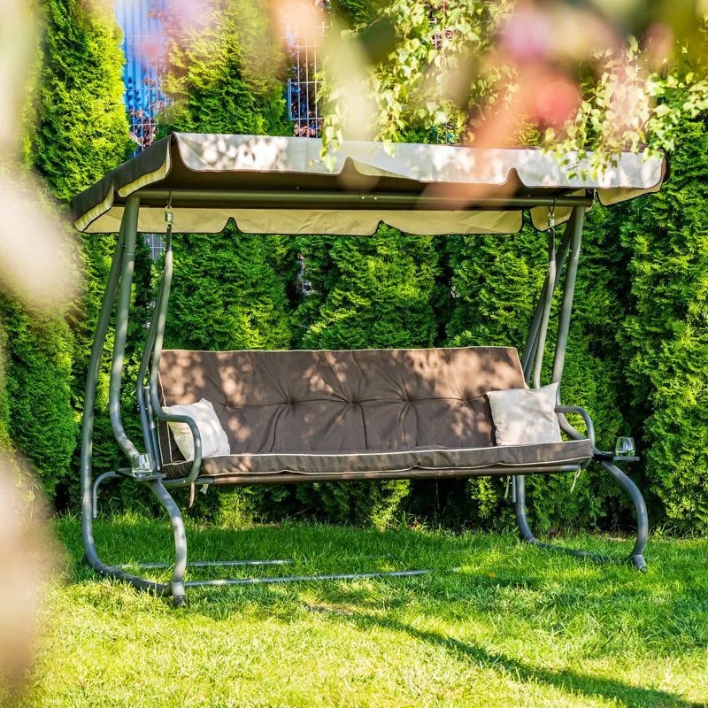 Megi kerti hintaágy barna