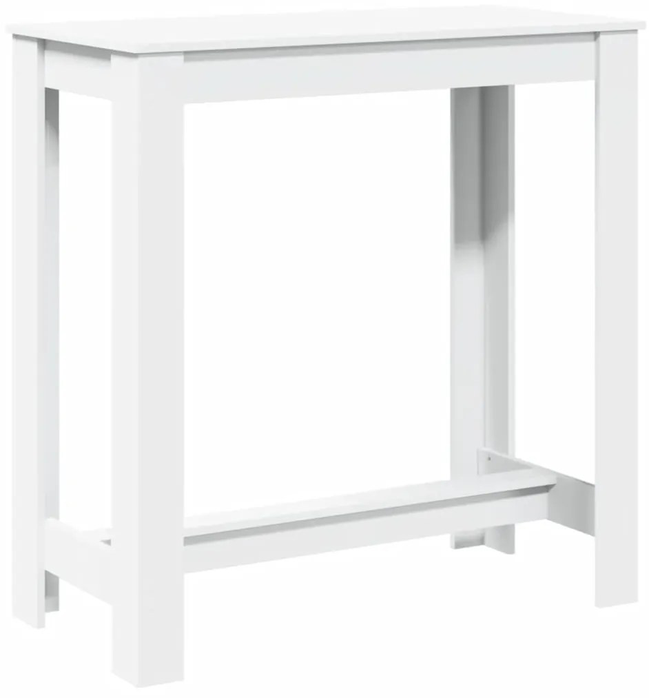 fehér szerelt fa bárasztal 102 x 50 x 103,5 cm