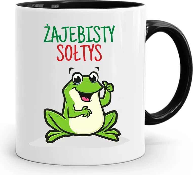 Soltész Bögre Fekete Békás Soltész Ajándék fényképes nyomtatással