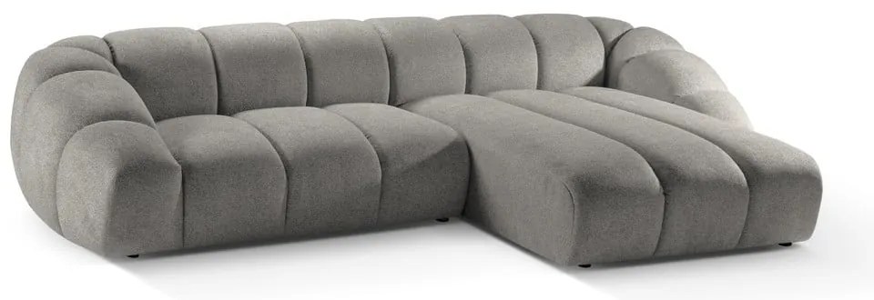 Világosszürke sarokkanapé (jobb oldali) Diana – Micadoni
