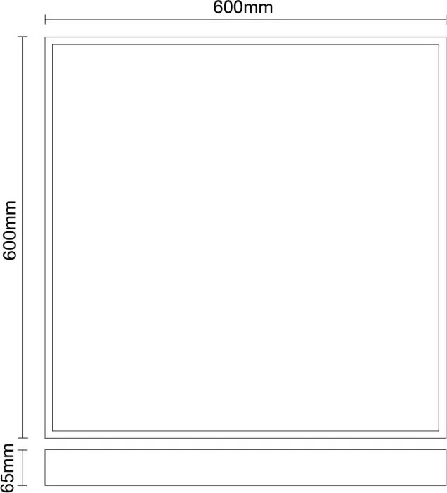 LED mennyezeti panel 40W / 600x600 / CCT / WH / UGR19 - PL531