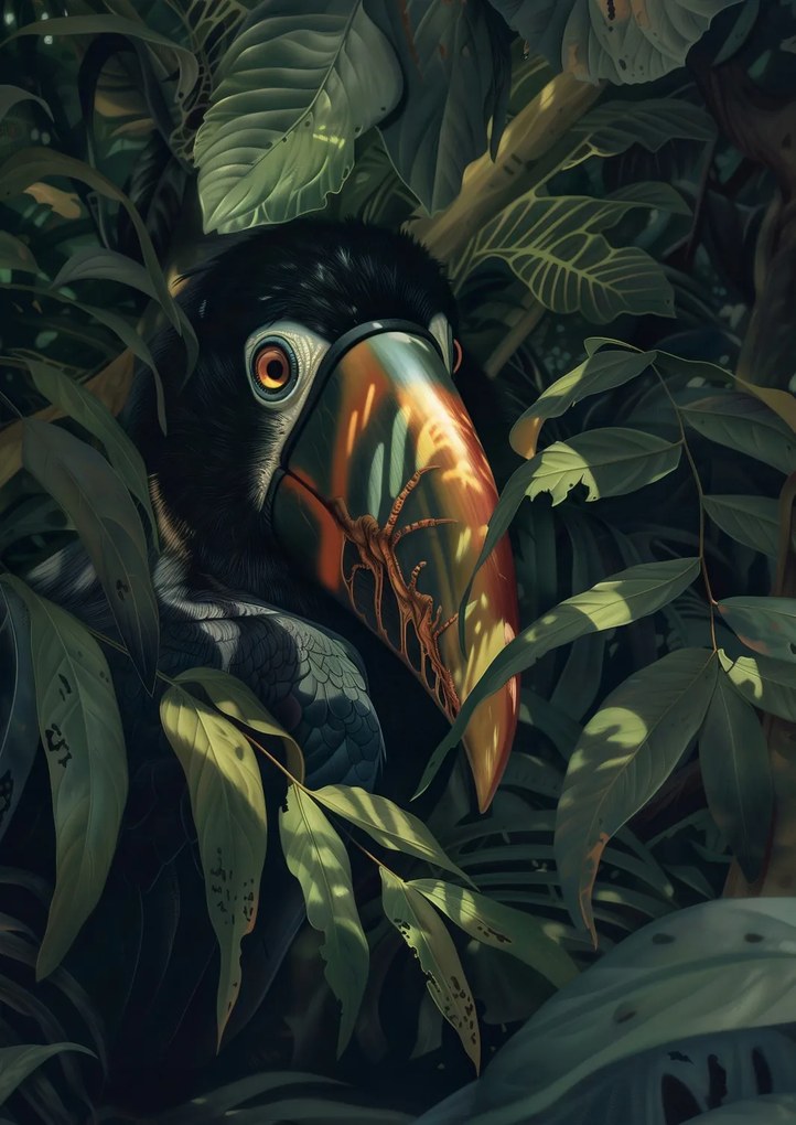 Poszter 29,7x42cm Rejtett Tukán