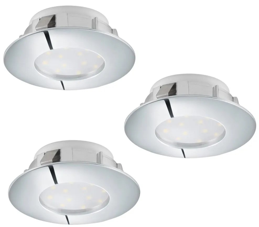 Eglo 95808 - SET 3x LED Beépíthető lámpa PINEDA 1xLED/6W/230V