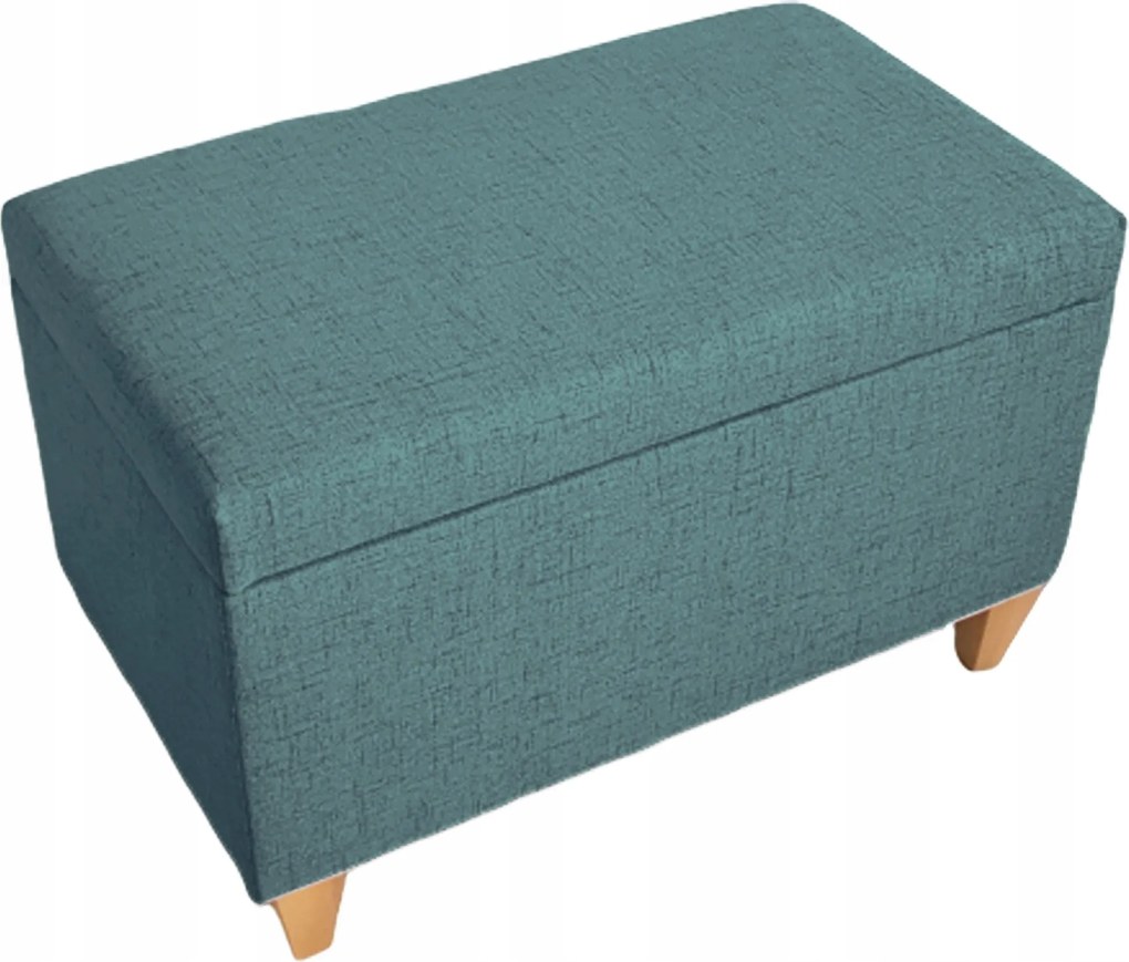 Pufa Lila Türkiz Nyitható Láda tároló láda lábakon