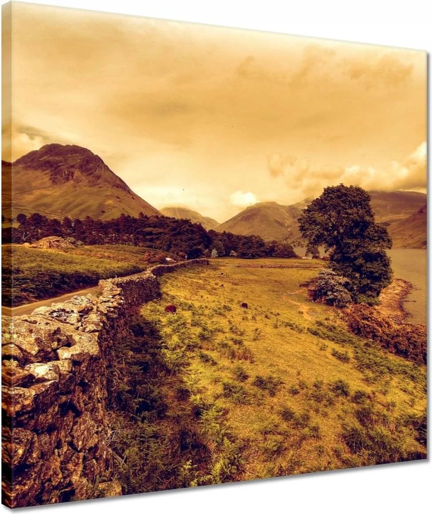 Vászonkép 40x40 Ír tájkép