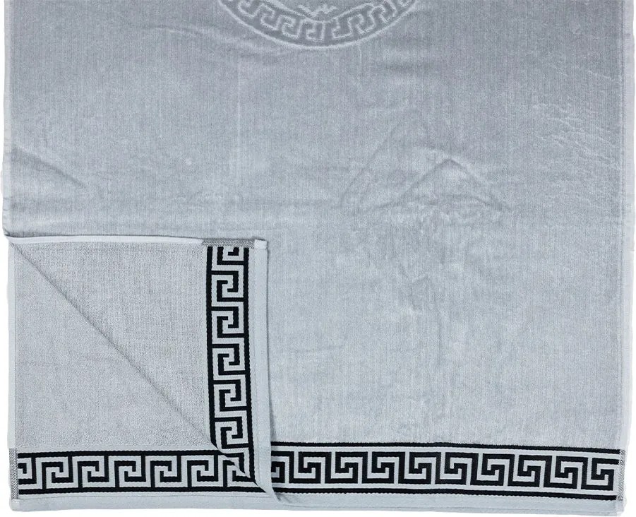 POSEIDON Strandtörölköző szürke 165x90cm