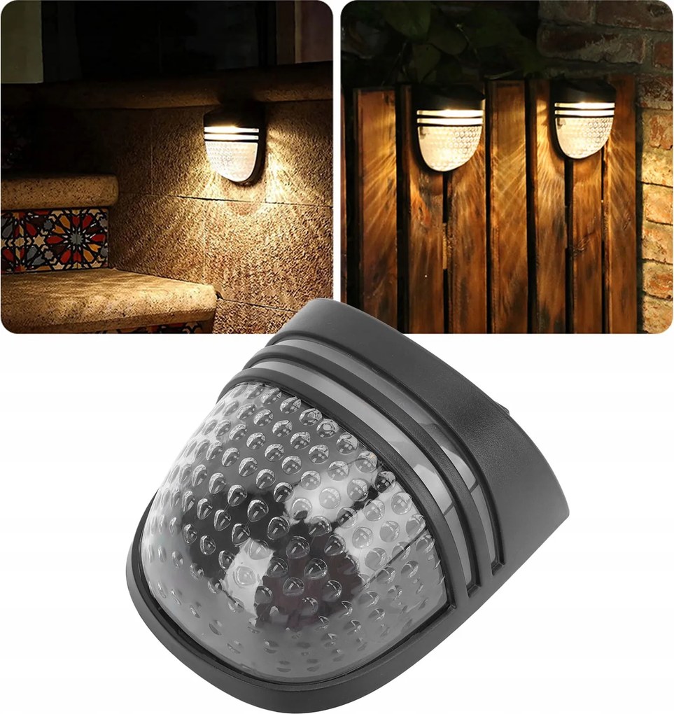 Napelemes Kerti Lámpa Led Homlokzati Fali Lámpa Alkonyérzékelő