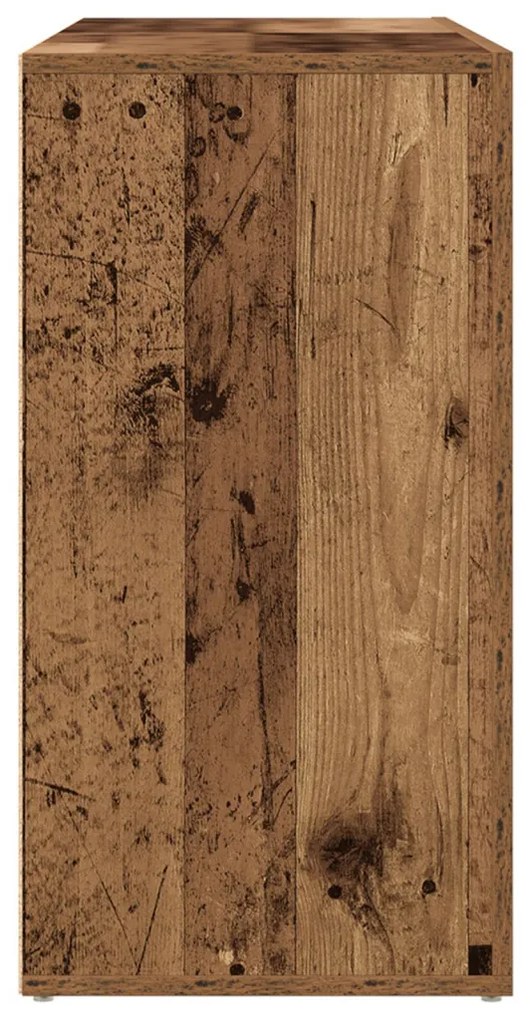 Oldalszekrény Régi fa Tömör újrahasznosított fa 120 x 36 x 69 cm