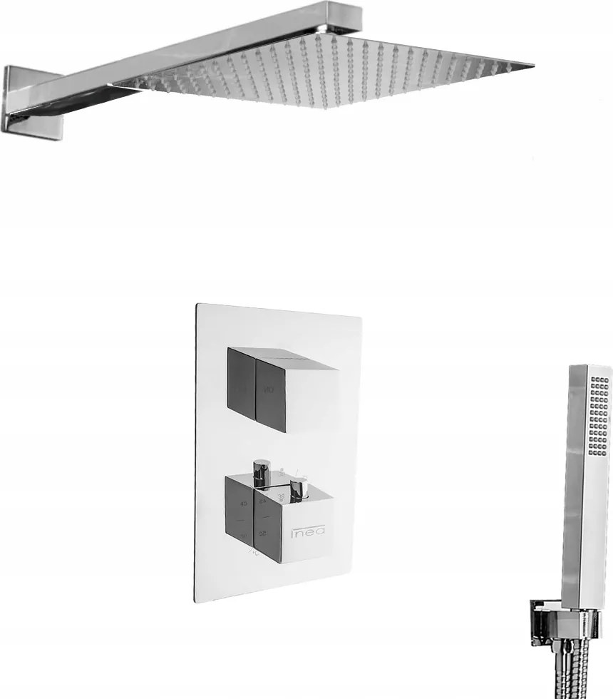 Zuhanyszett esőztető termosztáttal 20 cm