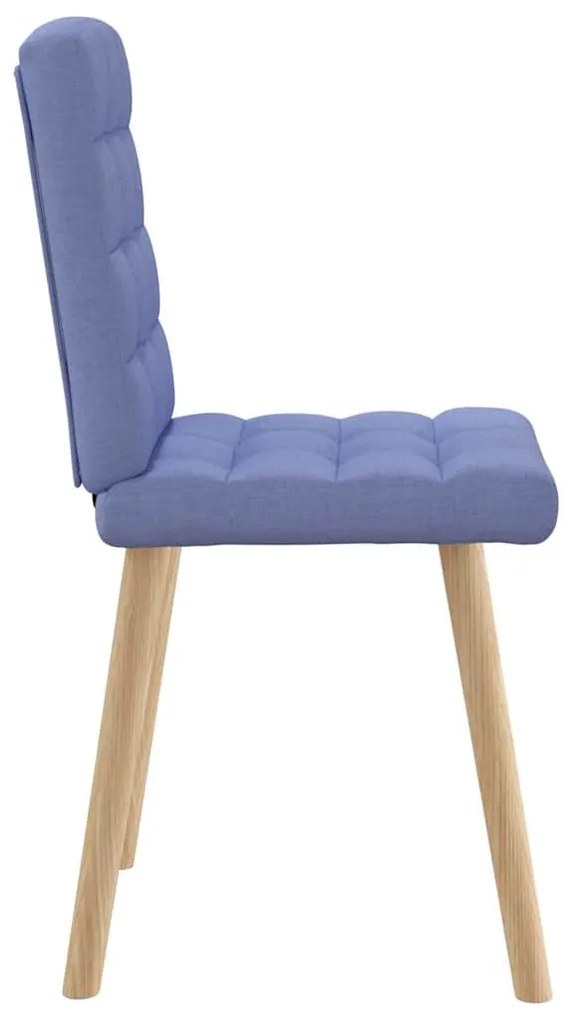 vidaXL étkezőszékek 2 db Jeans kék szövet