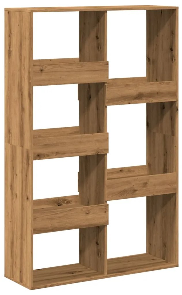 kézműves tölgy színű szerelt fa könyvespolc 100 x 33 x 155,5 cm