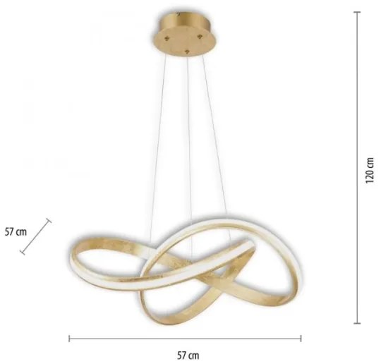 Paul Neuhaus 8291-12 - LED Dimmelhető csillár zsinóron MELINDA LED/30W/230V