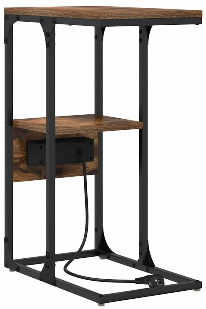 Éjjeliszekrény Füstölt tölgy 41.5 x 26 x 60.5 cm Faanyag