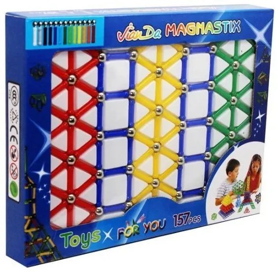 Zaparkorun Kreatív mágneses építőkockák - 103 részből álló készlet