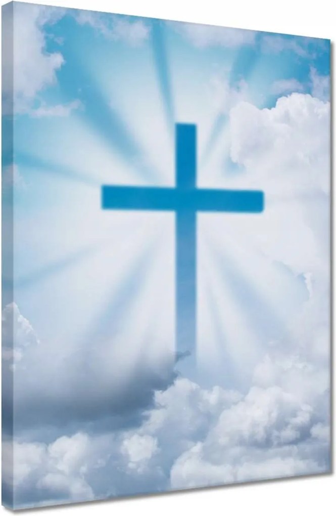 Vászonkép 30x40 Kereszt Jézus Mennyország
