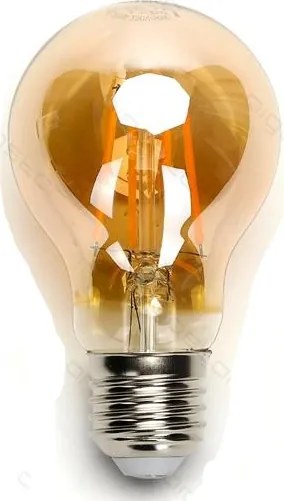 Led izzó A60 Amber 8W Filament E27 2200K Aigost